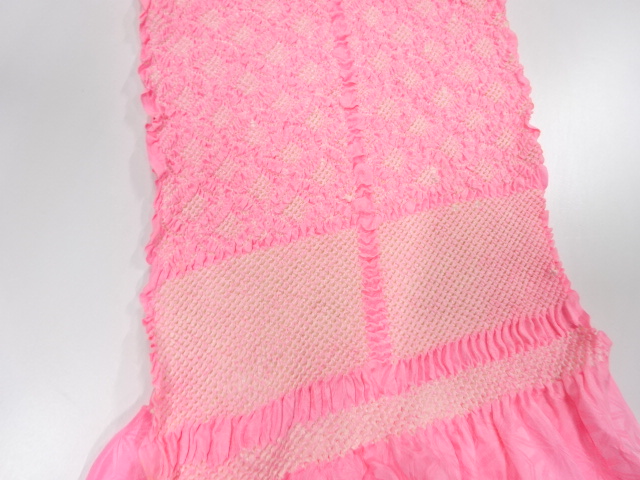  正絹　振袖用　絞り　帯揚げ